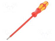 Screwdriver; insulated; slot; 4,0x0,8mm; Blade length: 150mm WERA