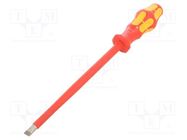 Screwdriver; insulated; slot; 10,0x1,6mm; Blade length: 200mm WERA