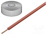 Wire; stranded; Cu; 0.25mm2; PVC; red; 100V; 10m; Class: 5; 1x0.25mm2 DONAU ELEKTRONIK