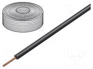 Wire; H07Z-K; stranded; Cu; 6mm2; LSZH; black; 450V,750V; 100m HELUKABEL