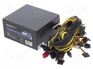 Power supply: computer; ATX; 1800W; Application: Bitcoin Miner QOLTEC