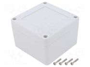 Enclosure: multipurpose; X: 90mm; Y: 90mm; Z: 60mm; ZP; ABS; gasket KRADEX