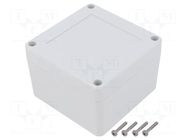 Enclosure: multipurpose; X: 90mm; Y: 90mm; Z: 60mm; ZP; polycarbonate KRADEX