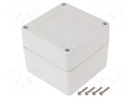 Enclosure: multipurpose; X: 90mm; Y: 90mm; Z: 75mm; ZP; ABS; gasket KRADEX