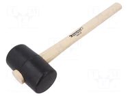 Hammer; 320mm; 317g; 55mm; round; rubber; wood; Shore hardness: 90 STAHLWILLE