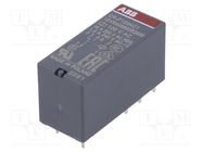 Relay: electromagnetic; SPDT; Ucoil: 120VAC; 16A; max.250VAC; PCB ABB