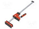 Parallel clamp; with handle; Grip capac: max.600mm; D: 95mm; REVO BESSEY