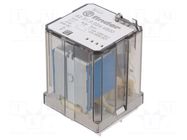 Relay: electromagnetic power; SPST-NO x2; Ucoil: 24VDC; plug-in FINDER