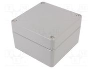 Enclosure: multipurpose; X: 140mm; Y: 140mm; Z: 90mm; ALUEIN-RJ; grey RAYCHEM RPG