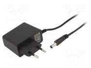 Power supply: switched-mode; mains,plug; 15VDC; 1A; 15W; Plug: EU ESPE