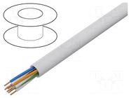 Wire; YTKSY; 4x2x0.5mm; telecommunication; wire; Cu; white BITNER