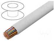 Wire; YTKSY; 30x2x0.5mm; telecommunication; wire; Cu; PVC; white BITNER