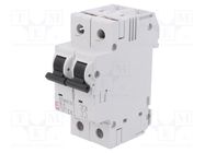 Circuit breaker; 230/400VAC; Inom: 1A; Poles: 2; Charact: C; 10kA ETI POLAM