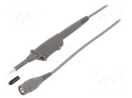 Probe: for oscilloscope; 0÷500MHz; 10: 1; 1ns; 10÷30pF; grey; 1.2m STÄUBLI