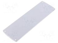 Front panel; aluminium; W: 53.04mm; L: 167.03mm; Thk: 2.5mm TEKO