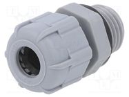 Cable gland; PG7; IP68; polyamide; dark grey 