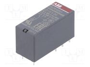 Relay: electromagnetic; SPDT; Ucoil: 12VDC; 16A; max.250VAC; PCB ABB