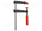 Parallel clamp; cast iron; with handle; Grip capac: max.160mm BESSEY