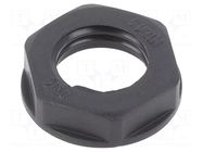 Nut; M12; polyamide; black; Thread: metric; Pitch: 1.5; -20÷90°C BM GROUP