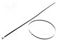 Cable tie; L: 290mm; W: 7.9mm; stainless steel AISI 304; 800N BM GROUP