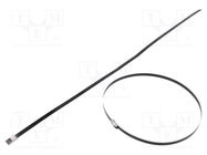 Cable tie; L: 520mm; W: 7.9mm; stainless steel AISI 304; 800N BM GROUP