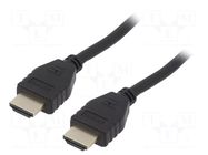 Cable; HDMI plug,both sides; PVC; Len: 3m; black; Core: Cu Goobay