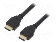 Cable; HDMI plug,both sides; PVC; Len: 5m; black; Core: Cu Goobay