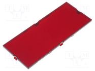Front panel; X: 42mm; Y: 102mm; Z: 2.6mm; MODULBOX; red ITALTRONIC