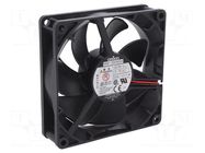 Fan: DC; axial; 92x92x25mm; 99.6m3/h; 39dBA; ball; 3550rpm; Len: 0.3m OMRON