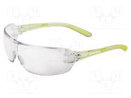 Safety spectacles; Lens: transparent; Classes: 1; HELIUM 2; 18g DELTA PLUS