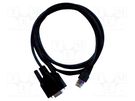 RS232 cable; D-Sub 9pin,RS232; Len: 2m; black GW INSTEK
