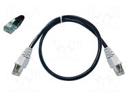 Serial interface cable; 0.5m; black GW INSTEK