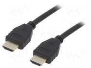 Cable; HDMI plug,both sides; PVC; Len: 2m; black; Core: Cu Goobay