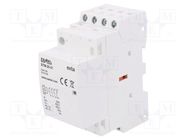 Contactor: 4-pole installation; 25A; 230VAC; NC + NO x3; -5÷60°C 