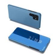Clear View Case flip cover for Samsung Galaxy S22 Ultra blue, Hurtel