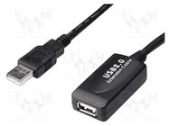 USB extender; USB 2.0; USB A socket,USB A plug; 10m; 480Mbps Goobay