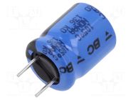 Capacitor: electrolytic; THT; 100uF; 50VDC; Ø10x12mm; Pitch: 5mm VISHAY