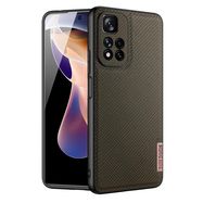 Dux Ducis Fino case nylon covered cover Xiaomi Redmi Note 11 Pro+ 5G (China) / 11 Pro 5G (China) / Mi11i HyperCharge / Poco X4 NFC 5G green, Dux Ducis