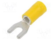 Tip: fork; M4; Ø: 4.3mm; 4÷6mm2; crimped; for cable; insulated BM GROUP