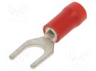 Tip: fork; M5; Ø: 5.3mm; 0.25÷1.5mm2; crimped; for cable; insulated BM GROUP