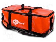 Bag; orange; plastic SONEL