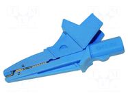 Crocodile clip; 20A; 1kV; blue; max.16mm; Type: insulated SONEL