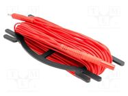 Test lead; banana plug 4mm,both sides; Len: 30m; red SONEL