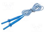 Test lead; banana plug 4mm,both sides; insulated; Urated: 5kV SONEL