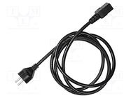 Mains cable; Plug: EU; IEC C19 female SONEL