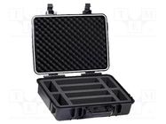 Hard carrying case; black; plastic; for measuring clamps SONEL