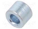 Spacer sleeve; 3mm; cylindrical; steel; zinc; Out.diam: 4mm DREMEC