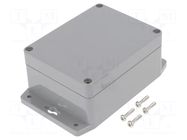 Enclosure: multipurpose; X: 90mm; Y: 115mm; Z: 55mm; ABS; dark grey GAINTA