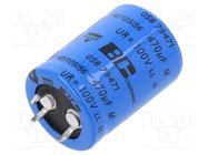 Capacitor: electrolytic; SNAP-IN; 470uF; 100VDC; Ø22x30mm; ±20% VISHAY