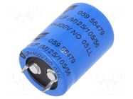 Capacitor: electrolytic; SNAP-IN; 47uF; 400VDC; Ø22x30mm; ±20% VISHAY